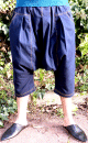 Pantalon Serwal confort en gabardine de coton pour homme - Taille L - Coloris bleu marine