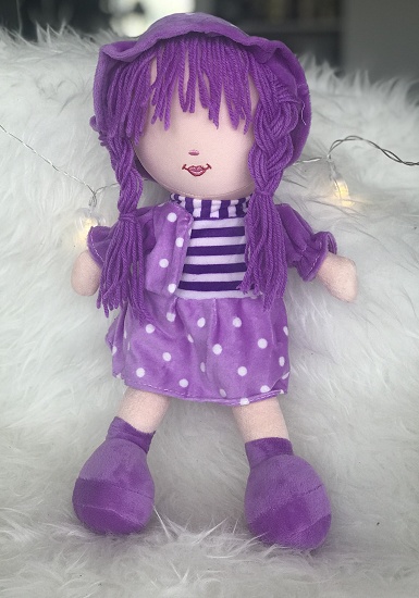 Peluche Fatima - Grande poupée pour fillettes (Doudou sans les yeux - 40  cm) - Jeu / jouet sur