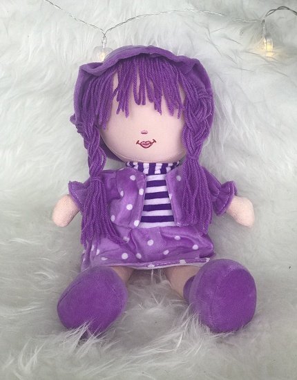 Peluche Fatima - Grande poupée pour fillettes (Doudou sans les yeux - 40  cm) - Jeu / jouet sur