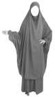Jilbab adulte 2 pieces - Cape + Jupe evasee - Couleur gris