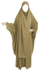 Jilbeb femme (2 pieces - Cape + Jupe evasee) - Couleur camel