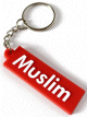 Porte-cle plastique souple Muslim - Musulman -