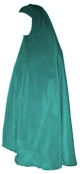 Grand Hijab ample et mastour - Grande cape pour femme voilee - Couleur Vert emeraude