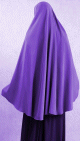 Grande cape - Hijab long et ample pour pour femme voilee - Couleur Aubergine