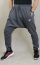 Pantalon jogging Sarouel leger bande noire pour homme - Marque Best Ummah - Couleur Gris fonce chine