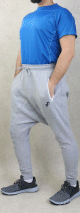 Pantalon jogging Sarouel leger poches zip blanches pour homme - Marque Best Ummah - Couleur Gris clair chine