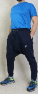 Pantalon Saroual Jogging molletonne homme poches et chevilles zip - Marque Best Ummah - Couleur Bleu marine