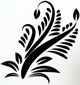 Grand sticker mural de motif végétal décoratif (Plante)