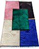 Grand tapis de prière de luxe (80x120 cm pour 1 à 2 personnes - 1kg) - Sajjada salat - couleur unie avec motifs discrets (plusieurs couleurs disponibles)