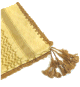 Grand foulard palestinien (Keffieh - Shemagh) de couleur beige