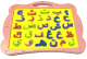Tableau magnetique alphabet arabe avec feutre effacable et 28 lettres magnetisees