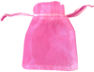 Etui cadeau rose pour parfums Musc d'Or (petit sac pour 3ml ou 8ml)