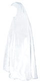 Grande cape de jilbab avec son bonnet blanc